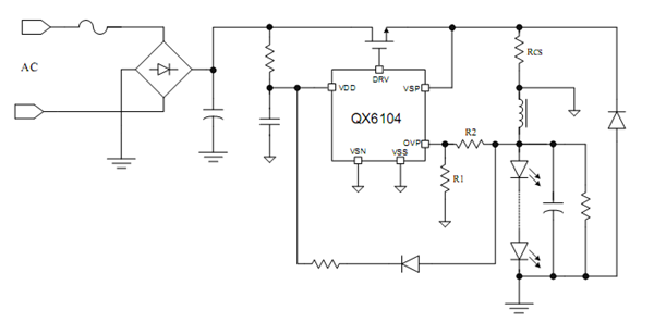 LED·Ç¸ôÀëºãÁ÷Çý¶¯Ð¾Æ¬ QX6104