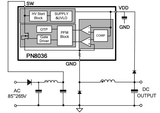 PN8036µç·ͼ