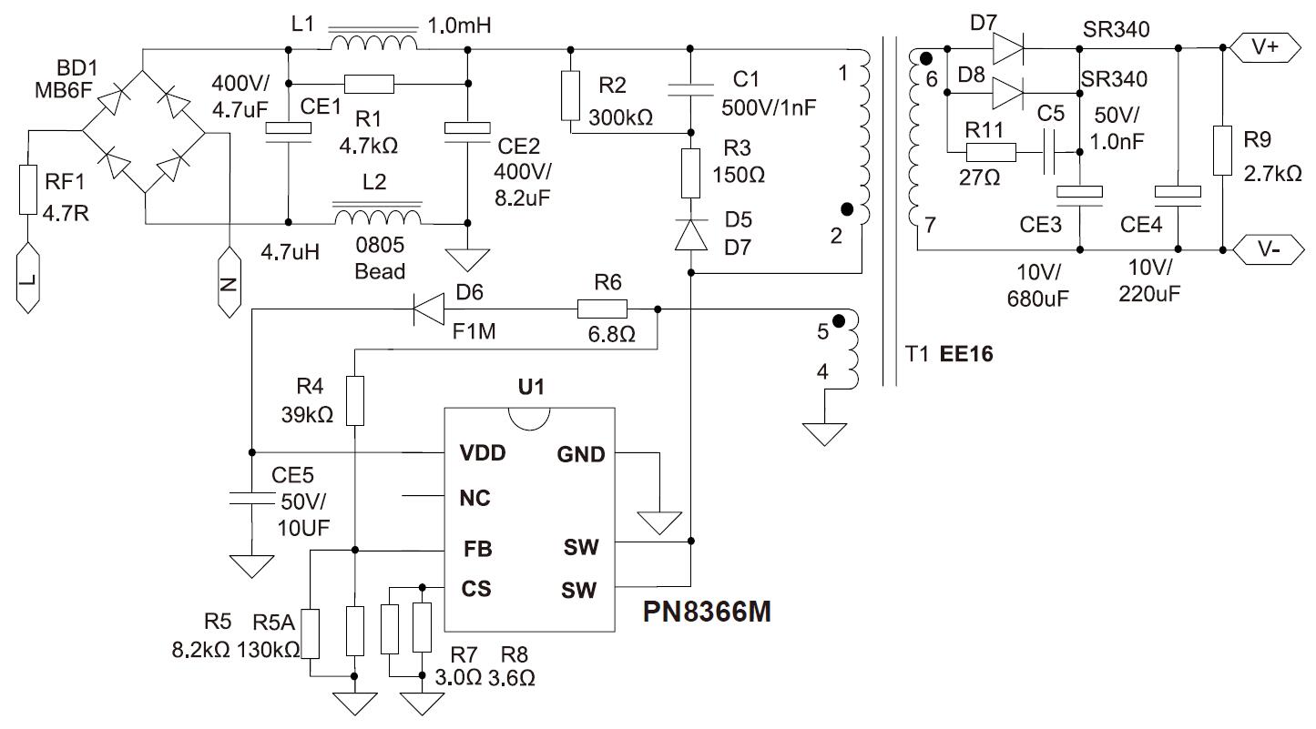 5V/1.2AС¹¦ÂʵçÔ´ÊÊÅäÆ÷ic·½°¸