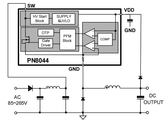 PN8046µäÐÍÓ¦ÓÃͼ