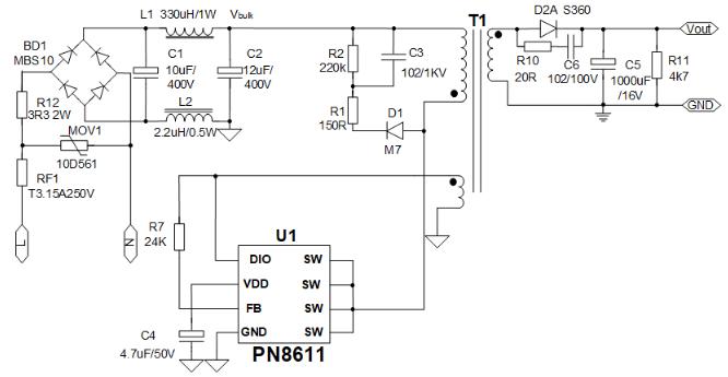 12V1AÊÊÅäÆ÷·½°¸µäÐÍÓ¦ÓÃͼ
