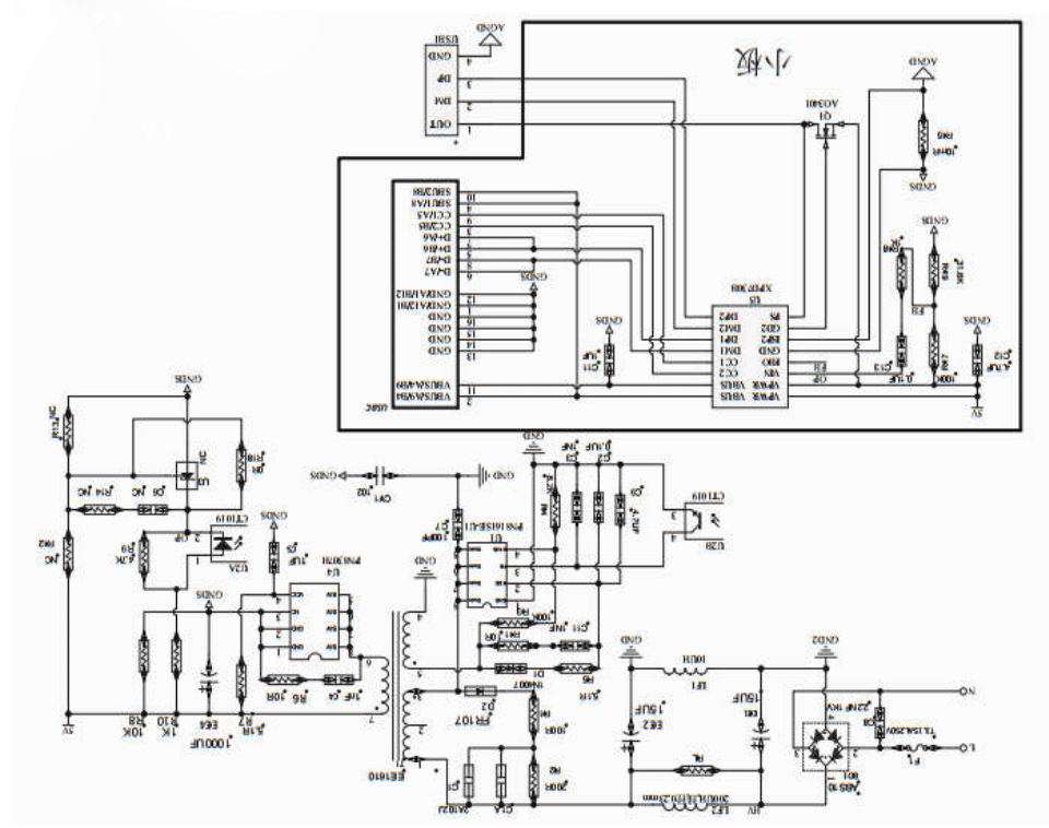 20w¿ì³äË«¿Ú·½°¸µç·ÔÀíͼ