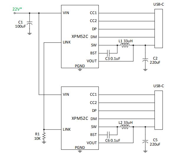 XPM52C 35WË«C¿ÚPD¿ì³ä½µÑ¹Ð¾Æ¬µç·ͼ
